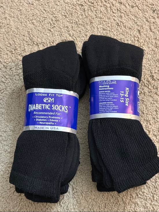 Dansko Other - Dansko Black Loose Fit Diabetic Crew Socks - Pack of 2